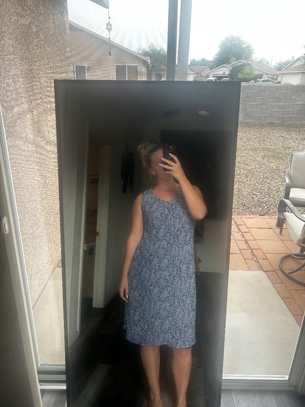 Retro floral slip dress